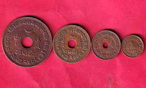 Rare Set Of Kutch Copper Coin- S1646