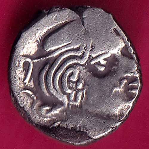 Ancient India Kshtrap Dynasty Kings Portrait Silver Coin  –@HUB2199