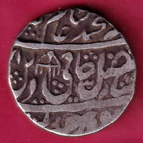 Rohilakhand ,Qasba panipat,Ino shahalam-ii SWASTIKA & UMBRELLA silver rupee–VA56