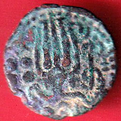 ANCIENT INDIA RAJA RAJ CHOLA CHOLA DYNASTY OCTOPUS MAN COIN– oo5415