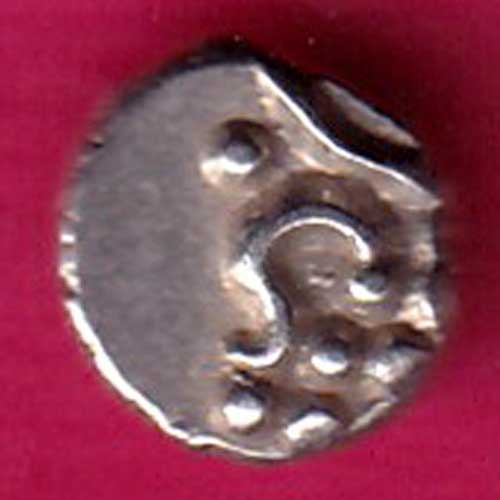 TRAVANCORE STATE RAJARAM VERMA IV SILVER CHUKRAM COIN–@HUB1963