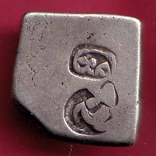 ANCIENT INDIA MAURYAN PERIOD ANIMAL STANDING MAGADH DYNASTY SILVER PUNCHMARK – S2141