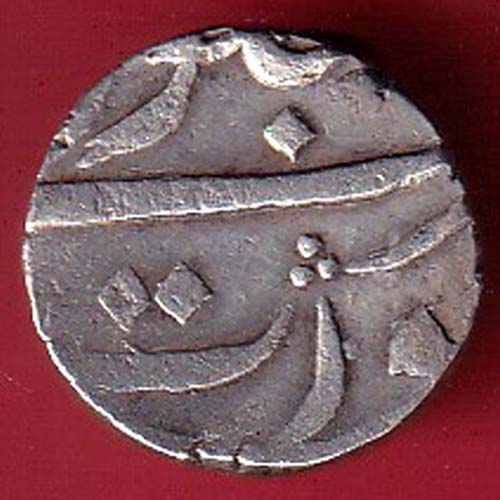 bombay presidency surat mint half rupee silver coin:- OO3471