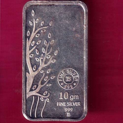 SILVER BAR- GBRPL 10 GRAMS 999 FINE SILVER BAR –@HUB2778