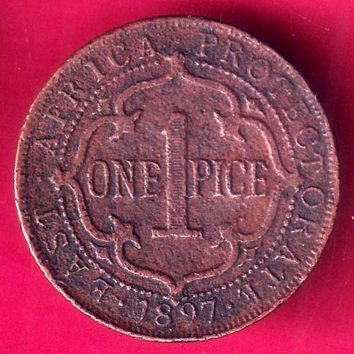 East Africa Victoria ONE 1 PICE Rare Coin–@HUB3460