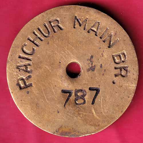 Token: State Bank Of Hyderabad, C/A RAICHUR MAIN BR.-787  –@HUB1563