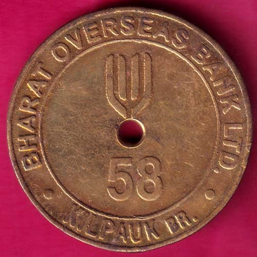 BANK TOKEN : Bharat Overseas Bank Ltd. Kilpauk Br.No.58 –@HUB2676