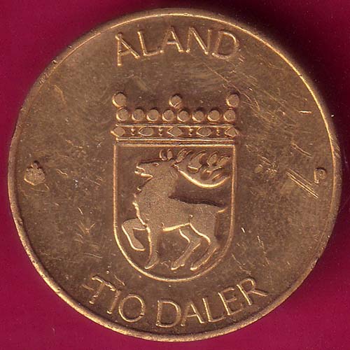 Finland 10 Markkaa Aland 1991 tio deler tio mark–@HUB3637