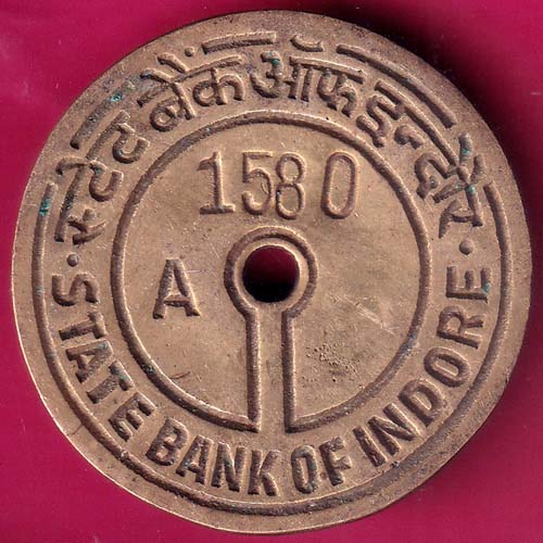 BANK TOKEN : STATE BANK OF INDORE A 1580–@HUB3632