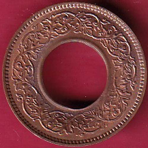 British india king george vi 1943 one pice beautiful copper coin–VA880