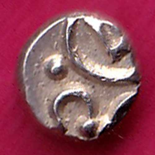 TRAVANCORE STATE RAJARAM VERMA IV SILVER CHUKRAM COIN–@HUB1933