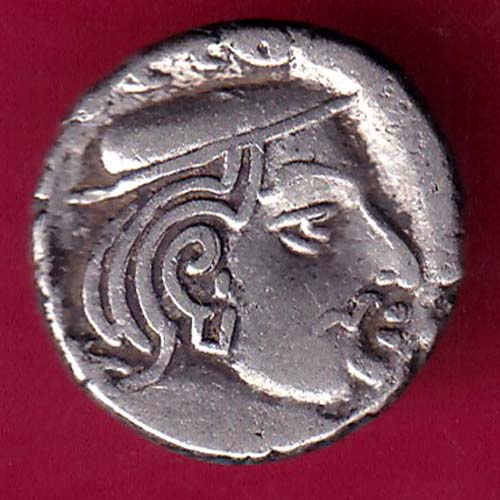 ANCIENT INDIA KSHATRAP DYNASTY KING PORTRAIT RARE SILVER:- OO205