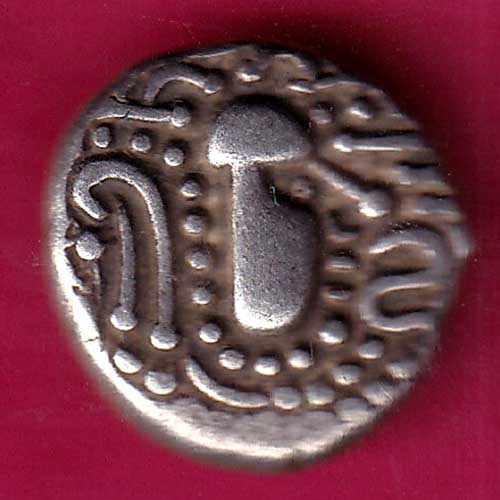 ANCIENT INDIA GADHAYA DYNASTY KING PORTRAIT COIN –@HUB1894