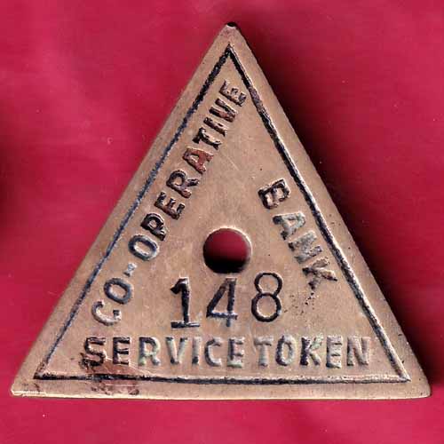 Co-Operative Bank Service Token (148) :- S2292