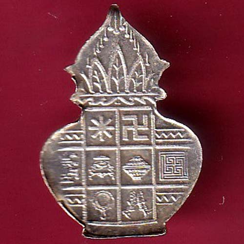 SILVER TOKEN : W – 1.00 gm : KALASH SILVER TOKEN – OO2731