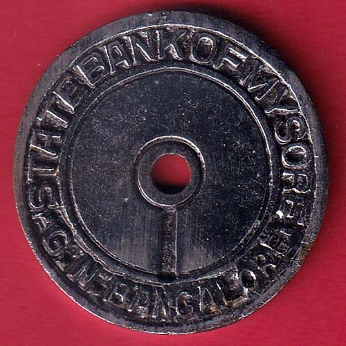 bank token: state bank of mysore bangalore no.141  :- OO3326