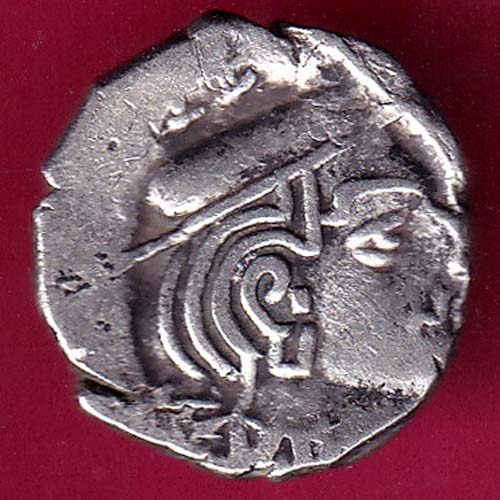 Ancient India Kshtrap Dynasty Kings Portrait Silver Coi-GB78