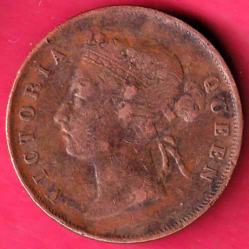 STRAITS SETTLEMENTS 1900 VICTORIA QUEEN ONE CENTR - S1390