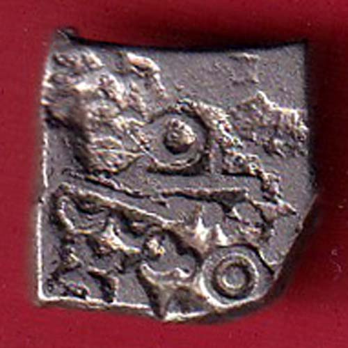 ANCIENT INDIA MAURYAN PERIOD ANIMAL STANDING MAGADH DYNASTY SILVER PUNCHMARK – oo5718