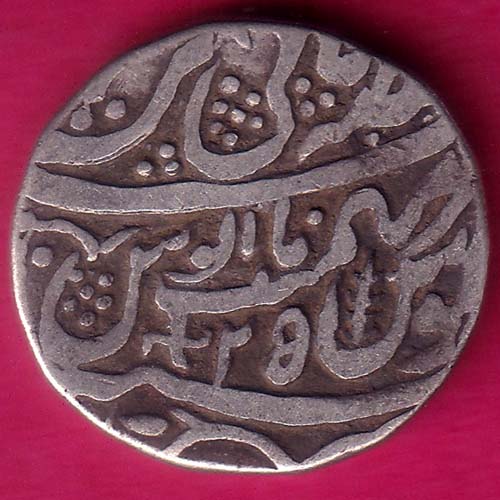 Rohilakhand ,Qasba panipat,Ino shahalam-ii SWASTIKA & UMBRELLA silver rupee –@HUB2751