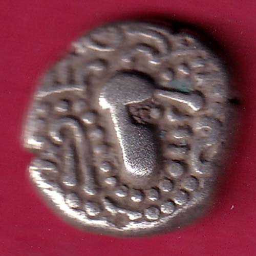 ANCIENT INDIA GADHAYA DYNASTY KING PORTRAIT COIN– S1843