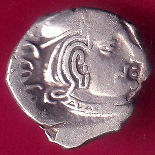 ANCIENT INDIA KSHATRAP DYNASTY KING PORTRAIT RARE SILVER COIN :- OO986