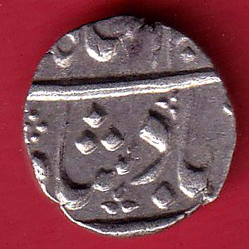 MARATHA CONF. ANKUSHI MARK half RUPEE silver coin :- OO3655