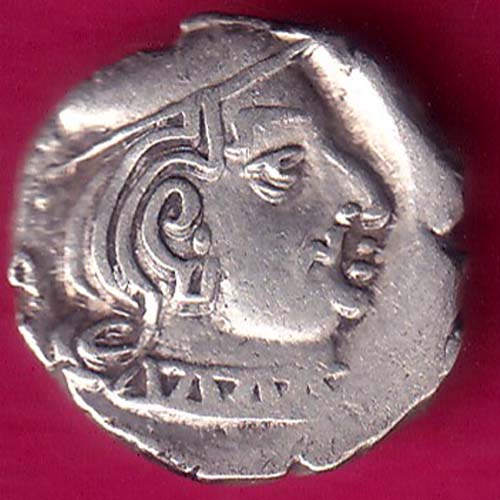 ANCIENT INDIA KSHTRAP DYNASTY KINGS PORTRAIT SILVER COIN–@HUB3154