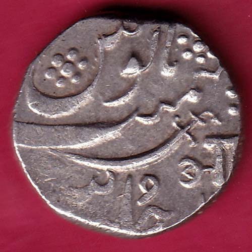 BARODA STATE AH 1223 AANAND RAO ONE RUPEE SILVER COIN–@HUB2127