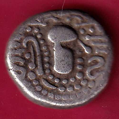 ANCIENT INDIA GADHAYA DYNASTY KING PORTRAIT COIN – S1098
