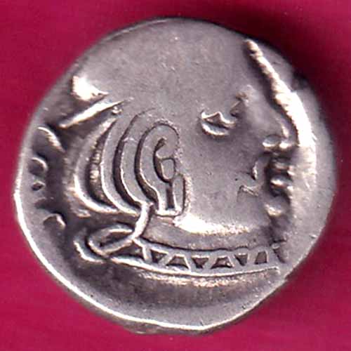 ANCIENT INDIA KSHATRAP DYNASTY KING PORTRAIT RARE SILVER COIN-OO696