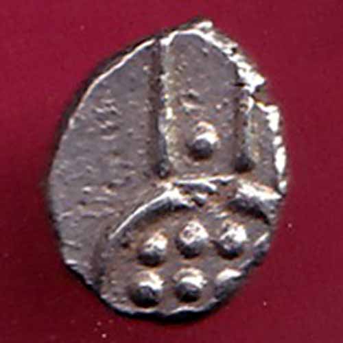TRAVANCOR STATE RAJARAM VERMA IV SILVER CHUKRAM COIN - S1530