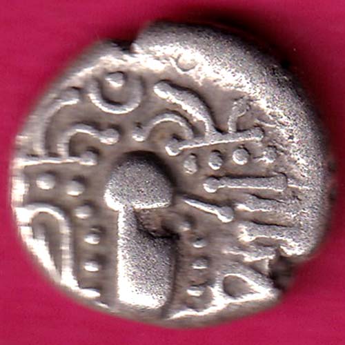 ANCIENT INDIA INDO SASSANAIN TYPE GADHAYA DYNASTY KING PORTRAIT RARE COIN:- OO136