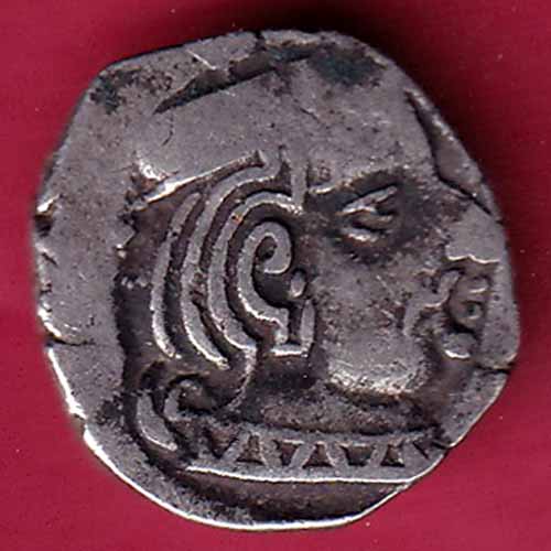 ANCIENT INDIA KSHATRAP DYNASTY KINGS PORTRAIT RARE SILVER COIN – S1985