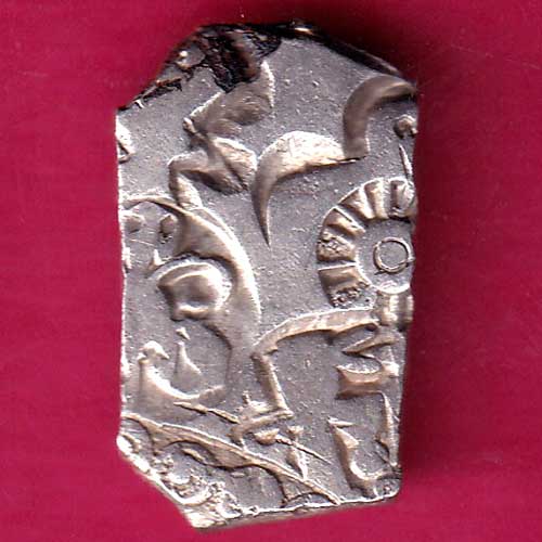 ANCIENT INDIA MAURYAN PERIOD ANIMAL STANDING MAGADH DYNASTY SILVER PUNCHMARK–@HUB1893