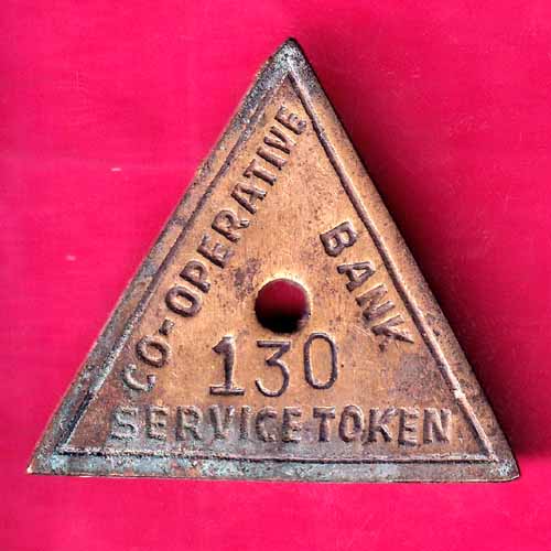Bank token :- service token - co-operative :- OO396
