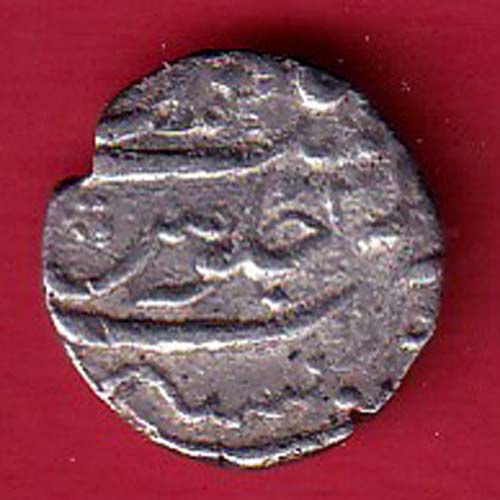 Bombay presidency 1/5 rupe silver coin - oo5381