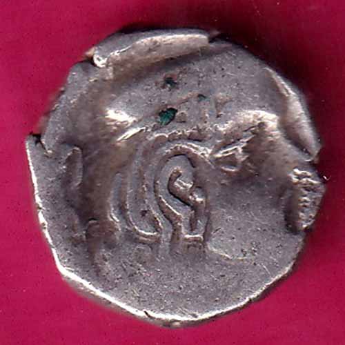 ANCIENT INDIA KSHTRAP DYNASTY KINGS PORTRAIT SILVER COIN –@HUB4077
