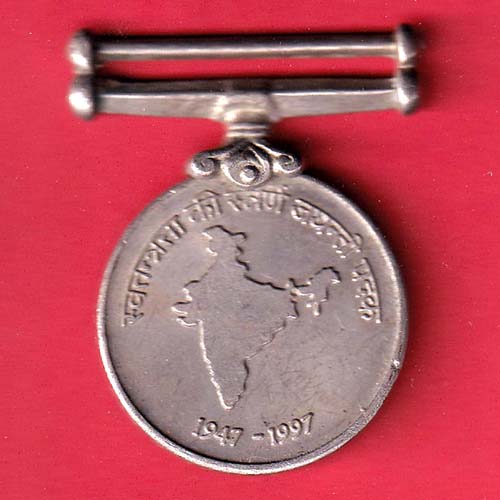 MEDAL:- 50TH ANNIVERSARY OF INDEPENDENCE 1947-1997 RARE MEDAL –OO3761