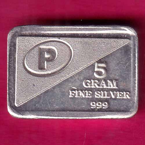 SILVER BAR :– 4.98 gm 