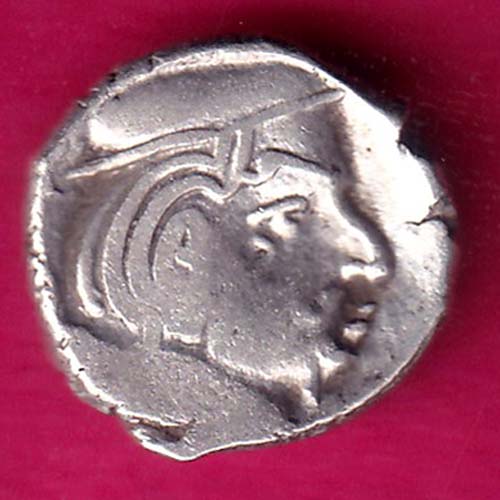 ANCIENT INDIA KSHATRAP DYNASTY KING PORTRAIT RARE SILVER COIN:- OO442