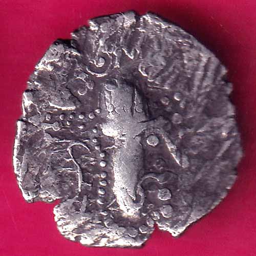 ANCIENT INDIA INDO SASSANIAN SRI HA SERIES RAJASTHAN RARE SILVER COIN -OO661