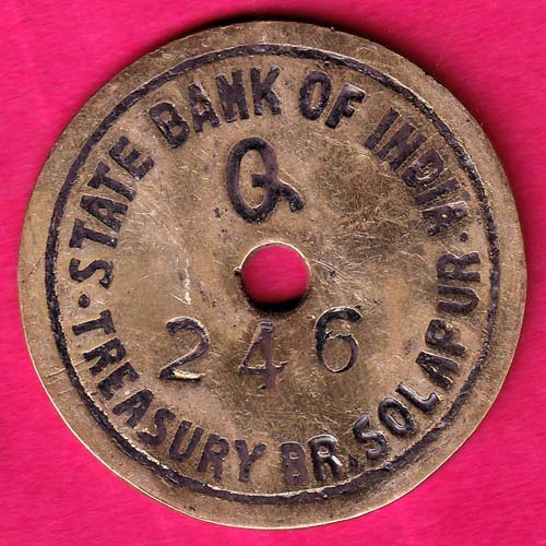 bank token: state bank - solapur br.:- OO15