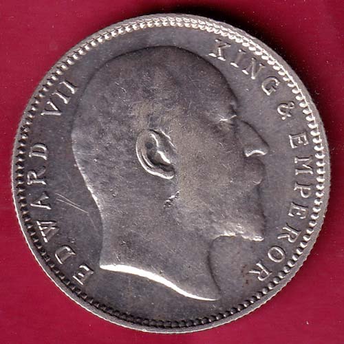 British India 1905 Edward Vii King & Emperor One Rupee – S2004