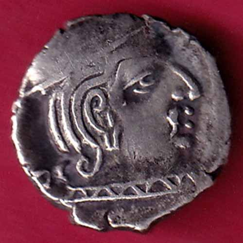 Ancient India Kshtrap Dynasty Kings Portrait Silver Coin –@HUB2283