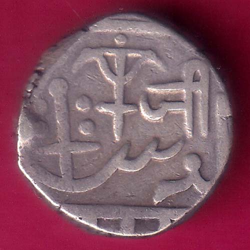 Gwalior State Jayaji Rao 1865-1871 One Rupee Rare silver coin- OO1087