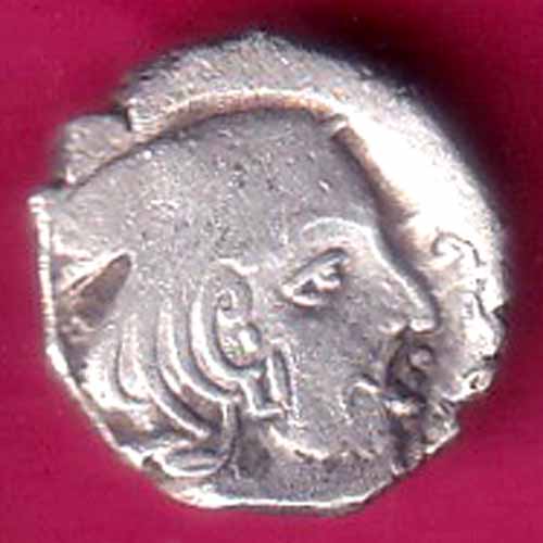 ANCIENT INDIA KSHATRAP DYNASTY KING PORTRAIT RARE SILVER COIN:- OO1911