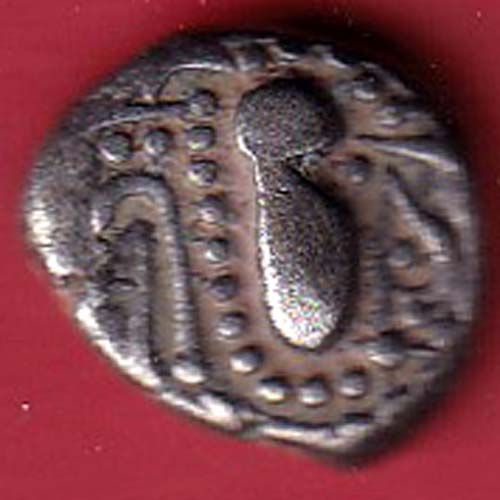 ANCIENT INDIA GADHAYA DYNASTY KING PORTRAIT COIN–@HUB5615