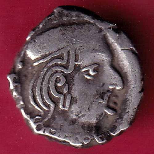 ANCIENT INDIA KSHATRAP DYNASTY KINGS PORTRAIT RARE SILVER COIN :- S2514