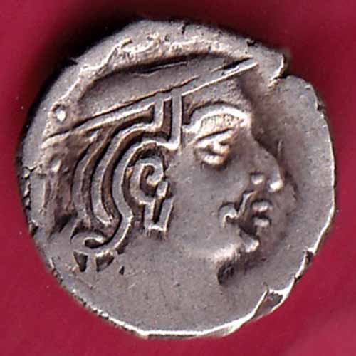 Ancient India Kshtrap Dynasty Kings Portrait Silver Coin :- S2225